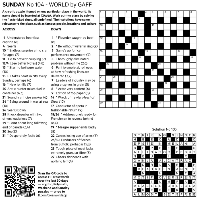 Mini Crossword