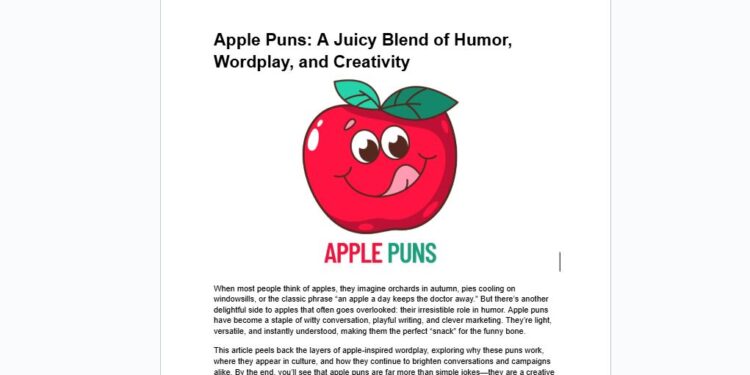 Apple Puns