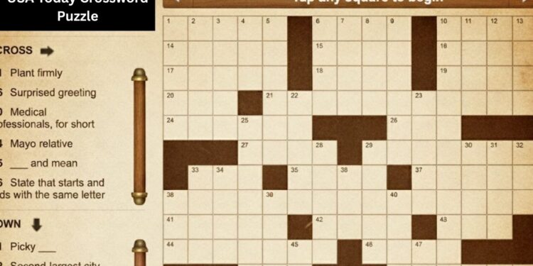 USA Today Crossword Puzzle