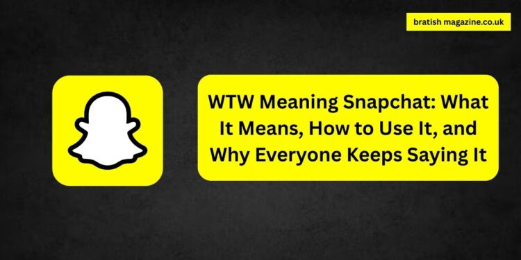 WTW Meaning Snapchat